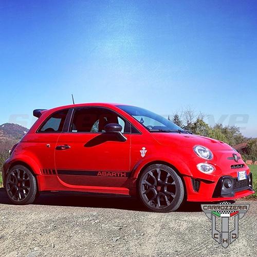 Abarth Performance Parts Abarth Fiat Mini VW BMW Audi Mercedes Speedmotive Fiat 500 Abarth CHD Tuning Fender Arch Extensions Fiberglass